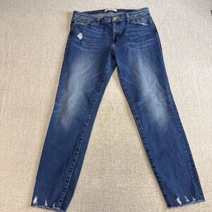 Flying Monkey Jeans Women Size 30 Blue Denim Distressed High Rise Casual Outdoor